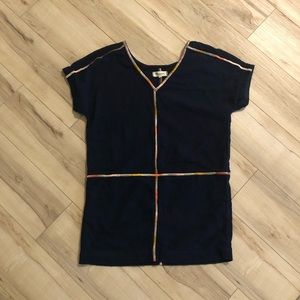 Madewell Navy Isadora Embroidered Dress (S)